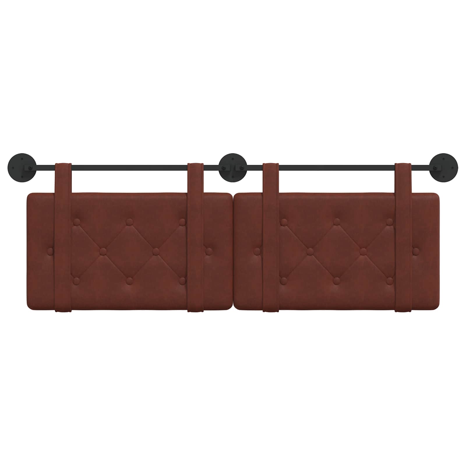 Hængende Hovedgavl Skinnende Brun 130 X 55 X 5 Cm Antik Pu - Billede 5