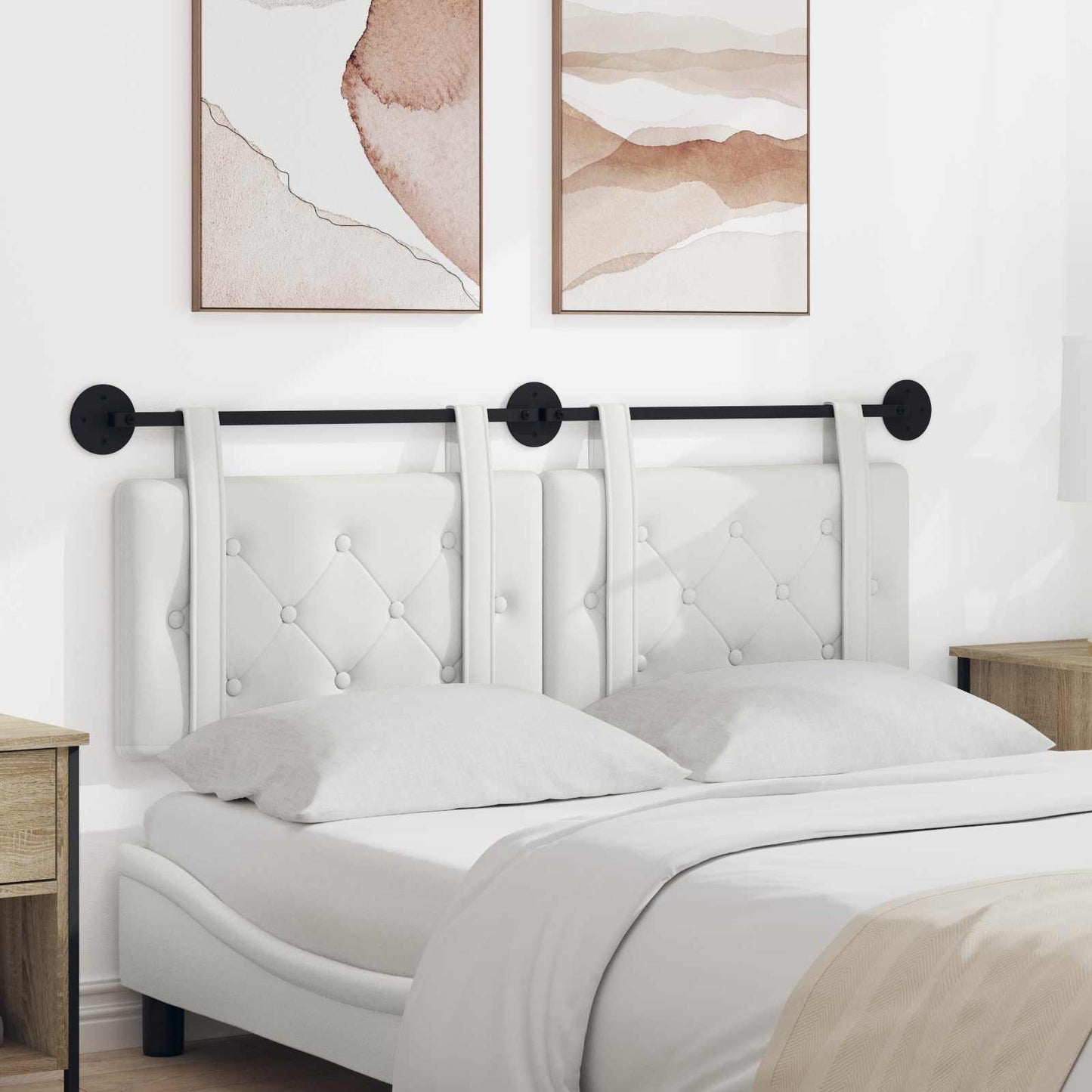 Hængende Hovedgavl Vægmonteret 150 X 55 X 5 Cm Faux Læder - Hovedbillede