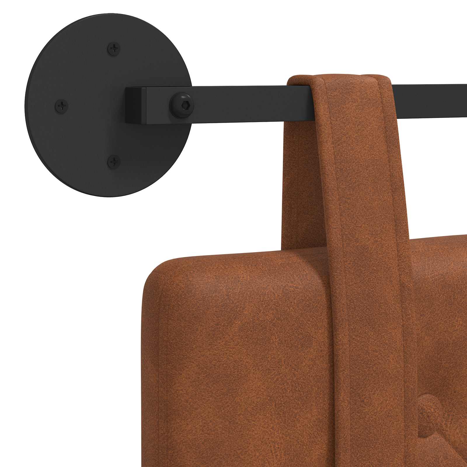 Hængende Hovedgavl Vægmonteret 150 X 55 X 5 Cm Antik Pu - Billede 9