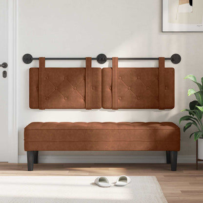Hængende Hovedgavl Vægmonteret 150 X 55 X 5 Cm Antik Pu - Billede 3