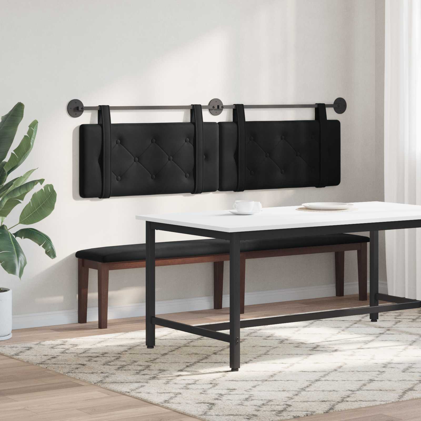 Hængende Hovedgavl Vægmonteret 170 X 55 X 5 Cm Fløjl - Billede 4