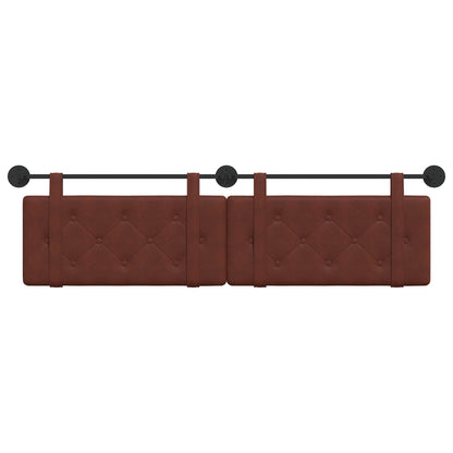 Hængende Hovedgavl Skinnende Brun 170 X 55 X 5 Cm Antik Pu - Billede 5