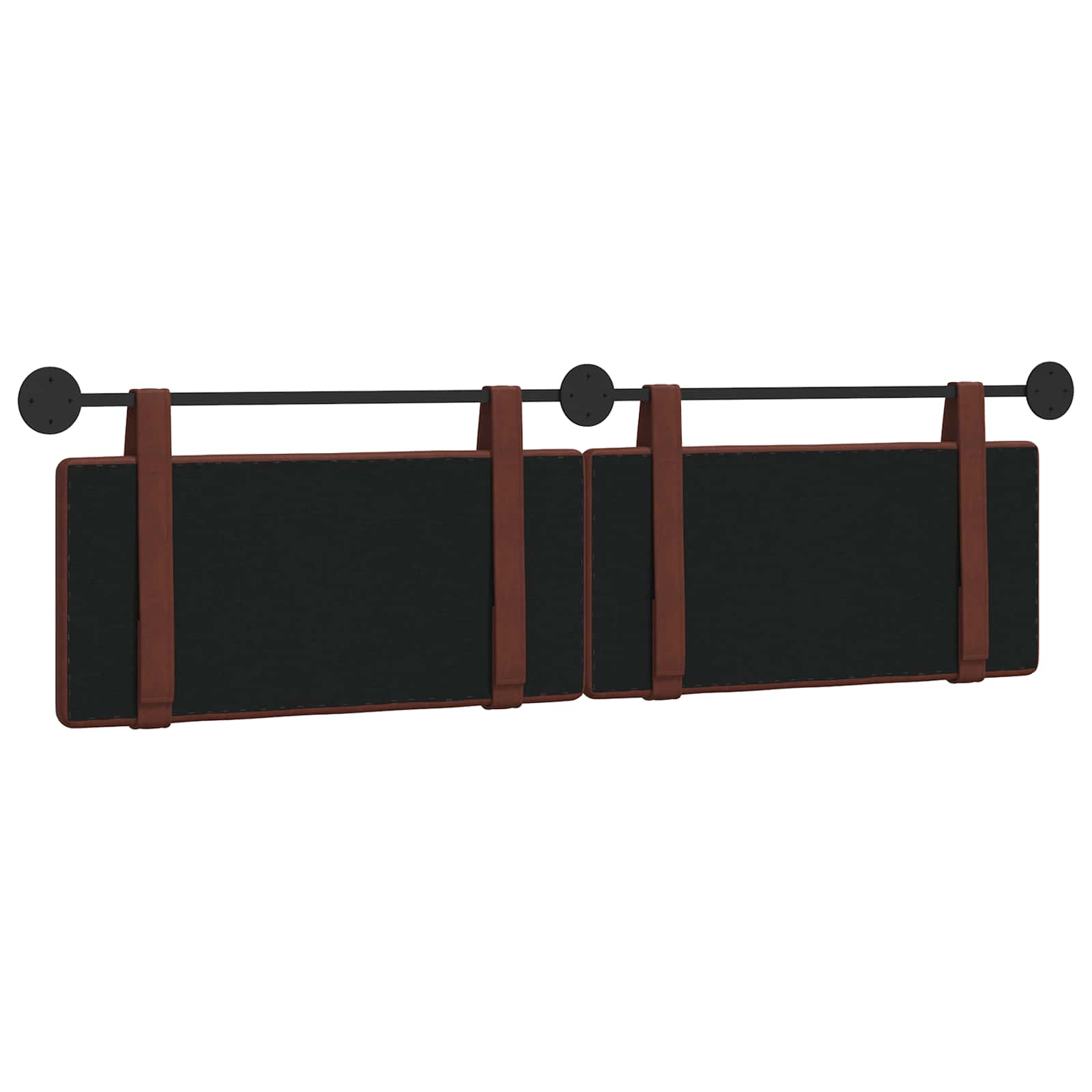 Hængende Hovedgavl Skinnende Brun 190 X 55 X 5 Cm Antik Pu - Billede 7