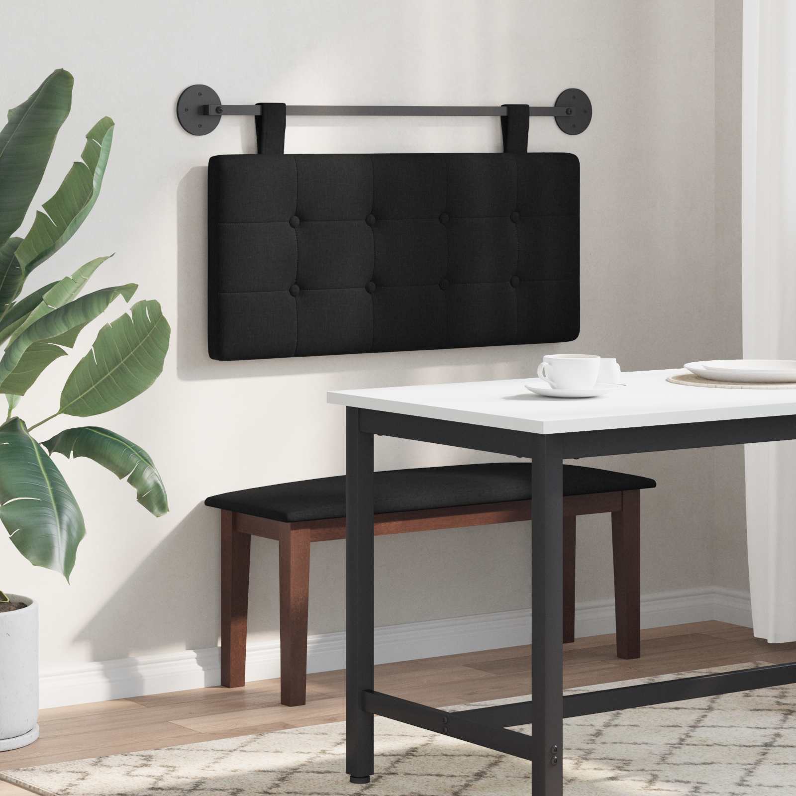 Hængende Hovedgavl Vægmonteret 90 X 55 X 5 Cm Stof - Billede 4