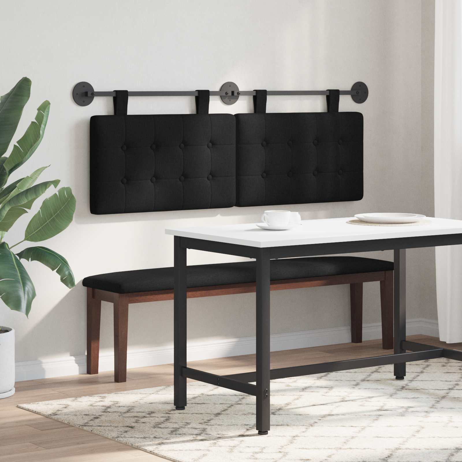 Hængende Hovedgavl Vægmonteret 150 X 55 X 5 Cm Stof - Billede 4