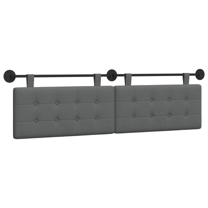 Hængende Hovedgavl Vægmonteret Mørkegrå 170 X 55 X 5 Cm Stof - Billede 2