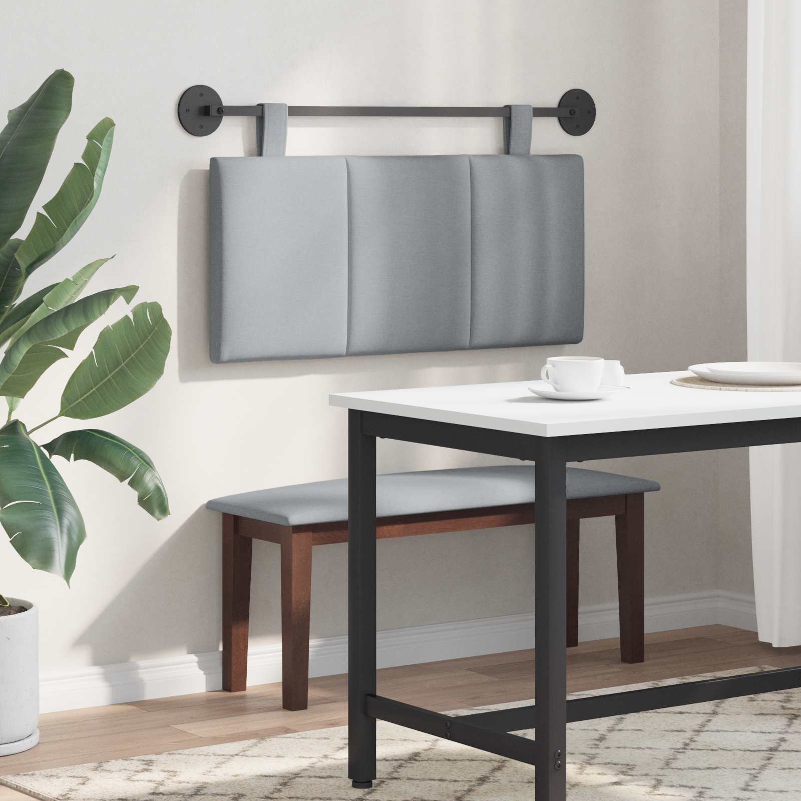 Hængende Hovedgavl Vægmonteret 100 X 55 X 5 Cm Stof - Billede 4