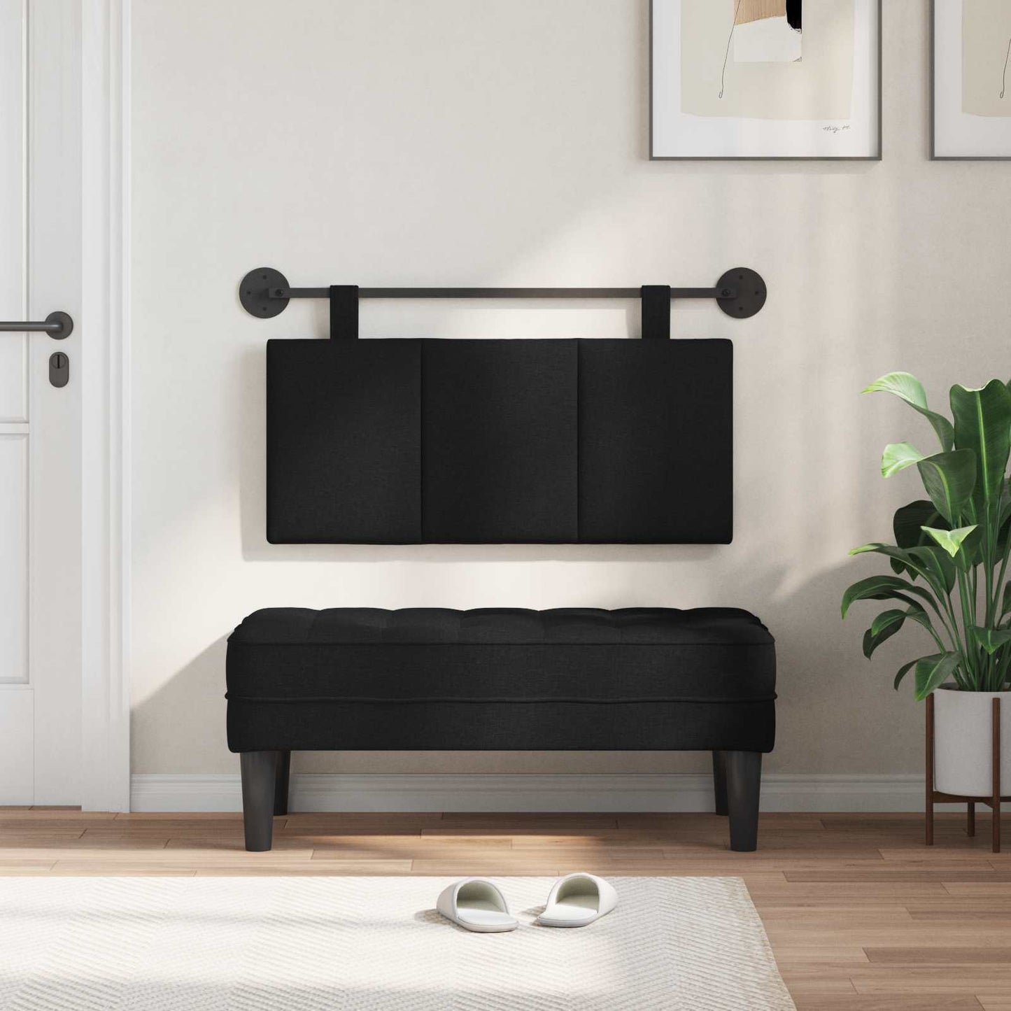 Hængende Hovedgavl Vægmonteret 100 X 55 X 5 Cm Stof - Billede 3