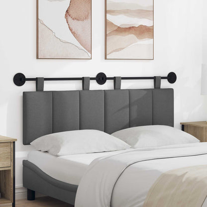 Hængende Hovedgavl Vægmonteret Mørkegrå 150 X 55 X 5 Cm Stof - Hovedbillede