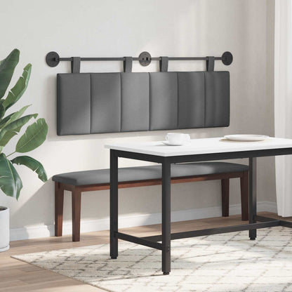 Hængende Hovedgavl Vægmonteret Mørkegrå 150 X 55 X 5 Cm Stof - Billede 4