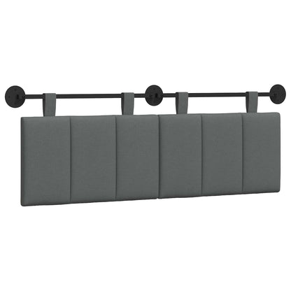 Hængende Hovedgavl Vægmonteret Mørkegrå 150 X 55 X 5 Cm Stof - Billede 2