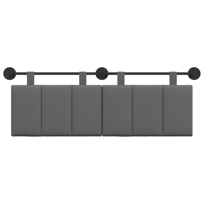 Hængende Hovedgavl Vægmonteret Mørkegrå 150 X 55 X 5 Cm Stof - Billede 5