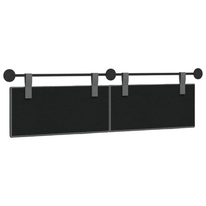 Hængende Hovedgavl Vægmonteret Mørkegrå 170 X 55 X 5 Cm Stof - Billede 7