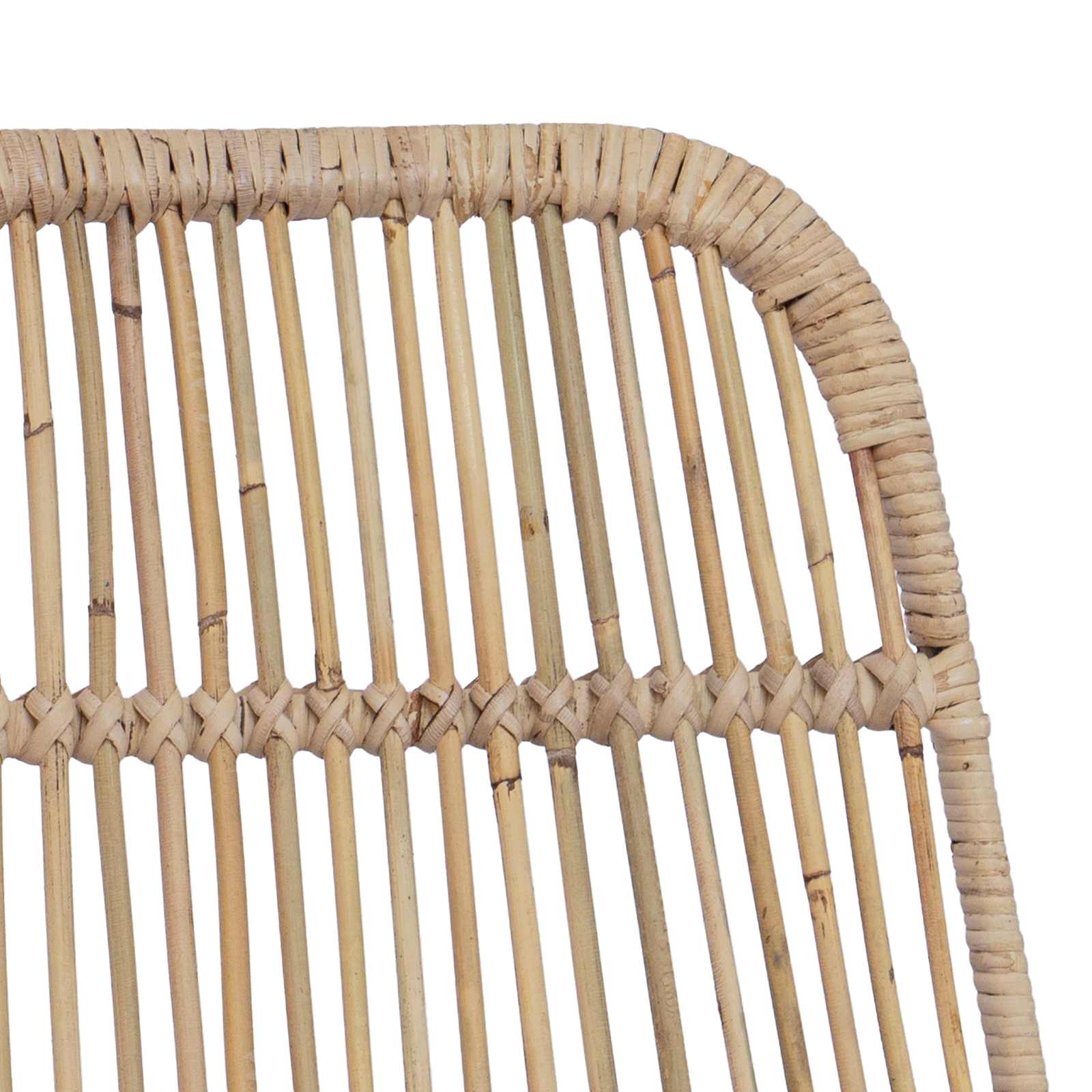 Barbænk 2 Dele 44 X 55 X 109 Cm Rattan Og Stål - Billede 8
