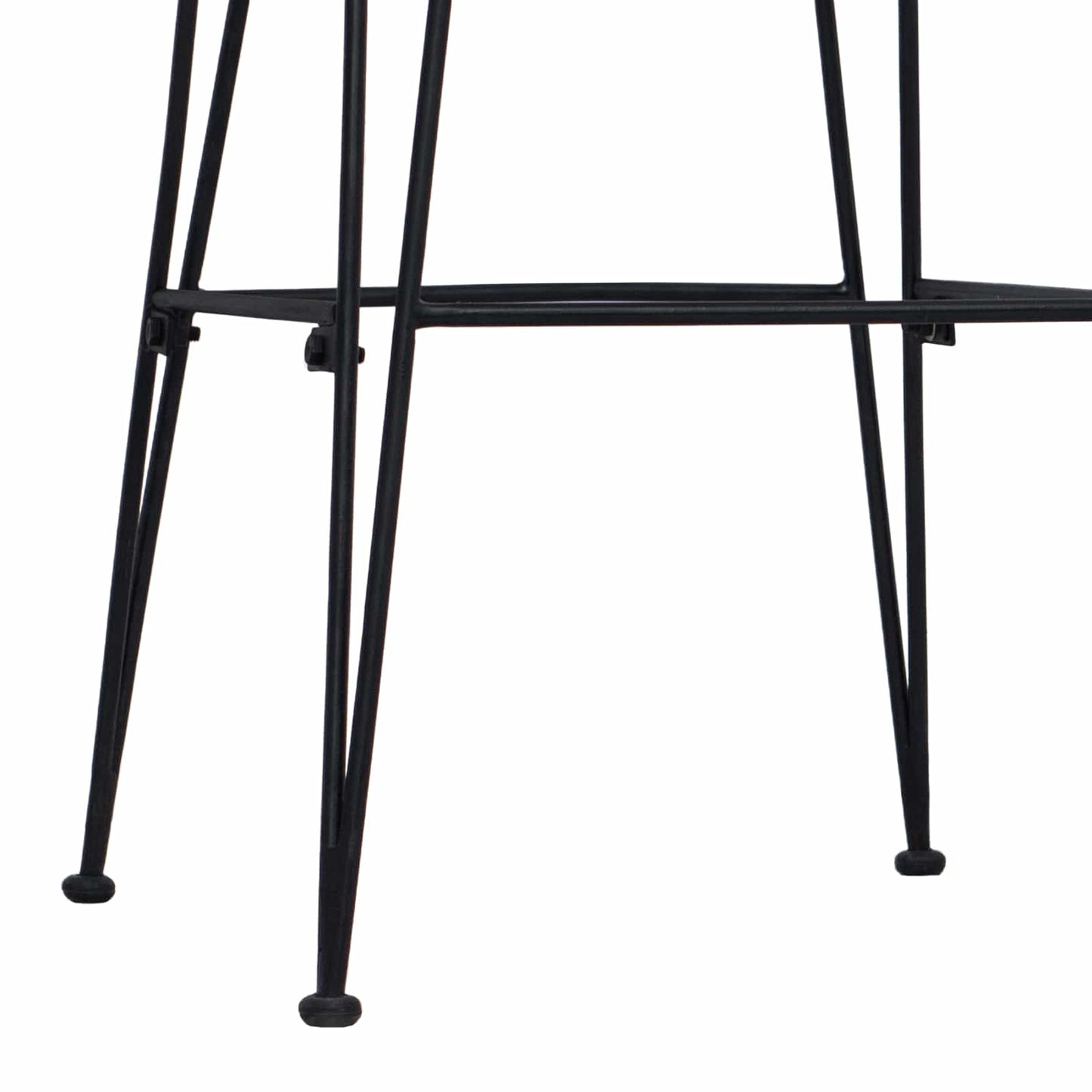 Barbænk 2 Dele 44 X 55 X 109 Cm Rattan Og Stål - Billede 9