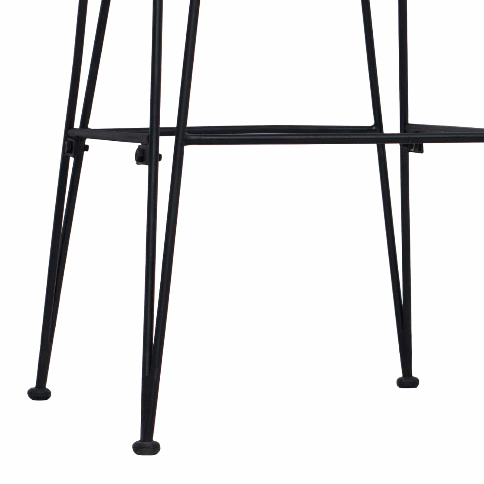 Barbænk 2 Dele 44 X 55 X 109 Cm Rattan Og Stål - Billede 9