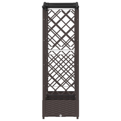 Hævet Bed Med Trellis Og Tag 169 X 40 X 123 Cm Pp - Billede 5