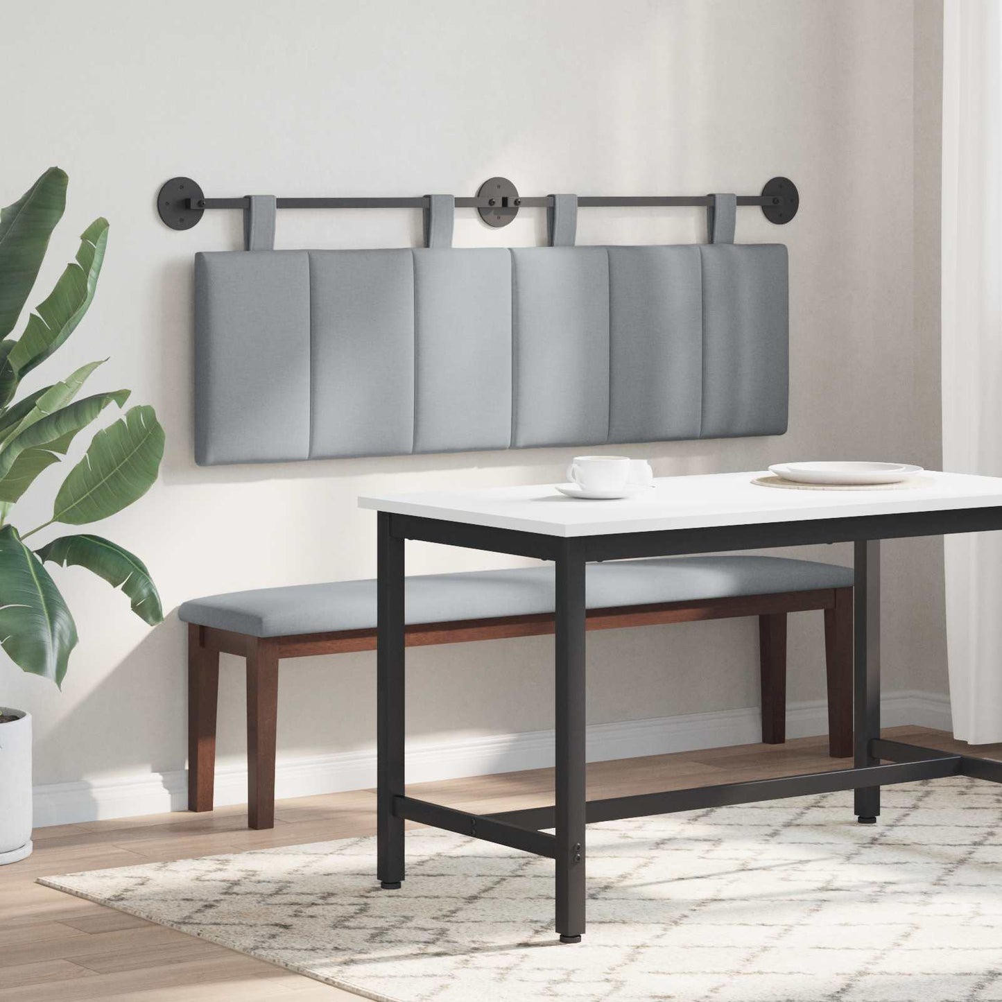 Hængende Hovedgavl Vægmonteret 150 X 55 X 5 Cm Stof - Billede 4