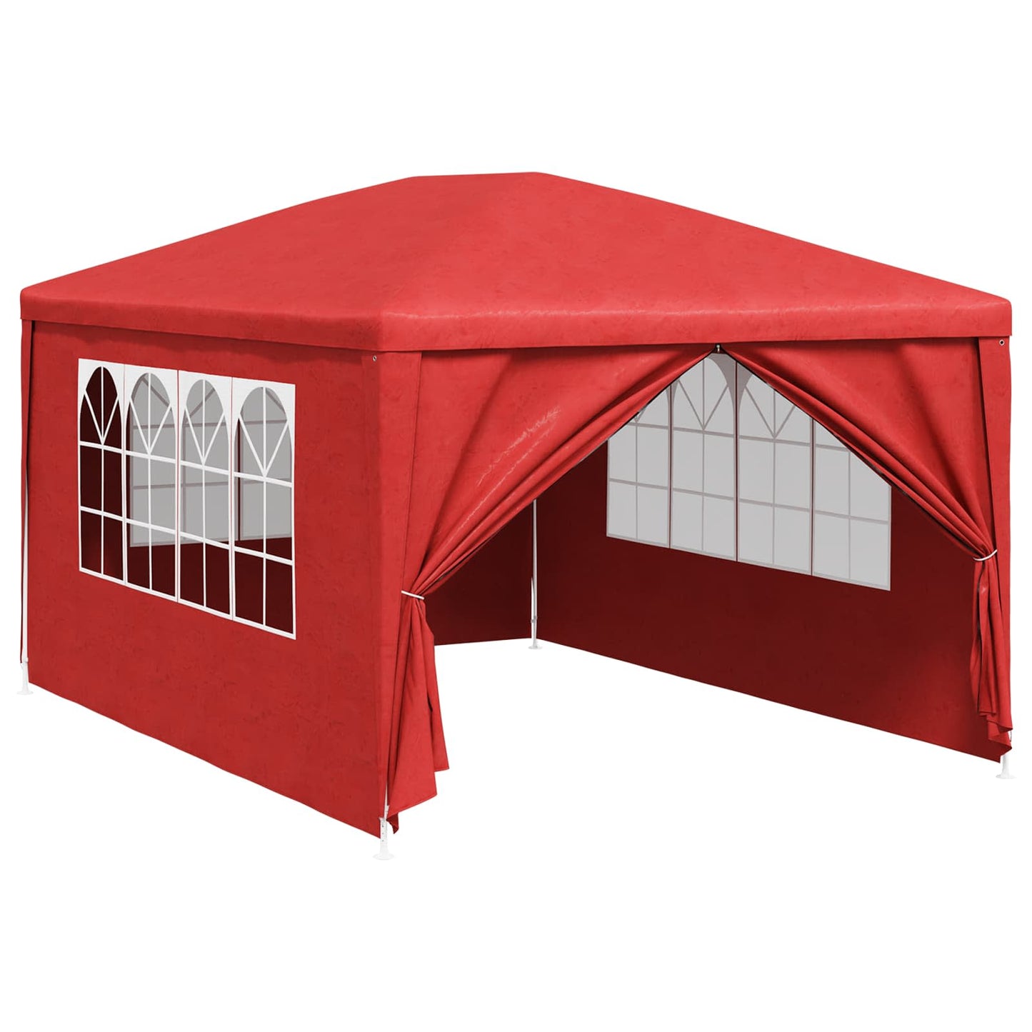 Partytelt Med Væg 400 X 300 X 255 Cm Polyethylen Og Stål - Billede 2
