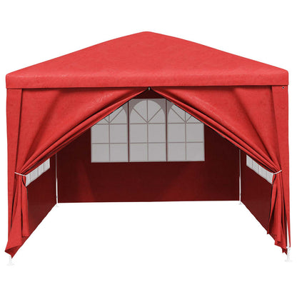 Partytelt Med Væg 400 X 300 X 255 Cm Polyethylen Og Stål - Billede 4
