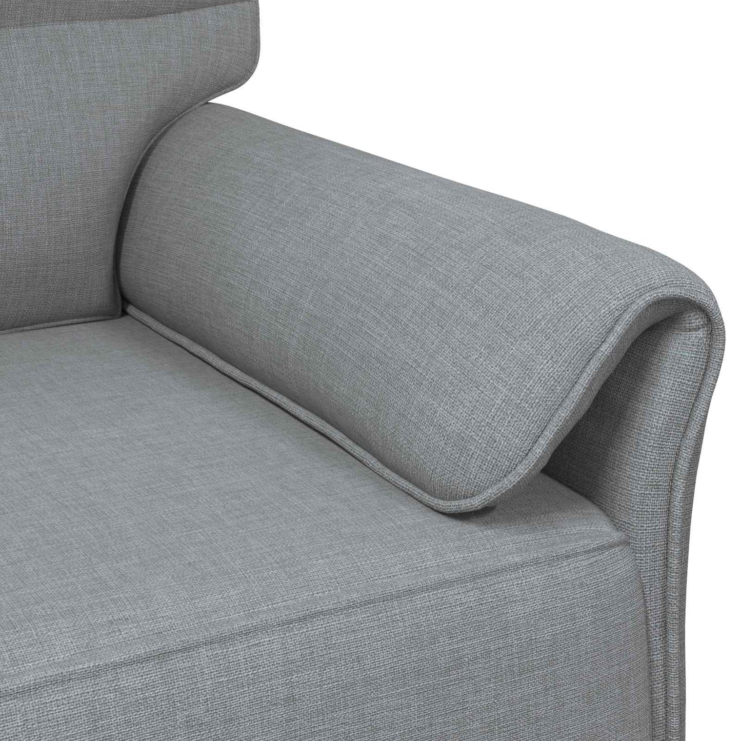 Sofa 100% Polyester Metalramme Mdf, Krydsfinér - Billede 6