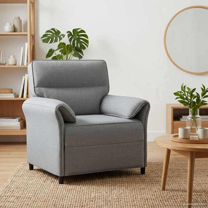 Sofa 100% Polyester Metalramme Mdf, Krydsfinér - Hovedbillede