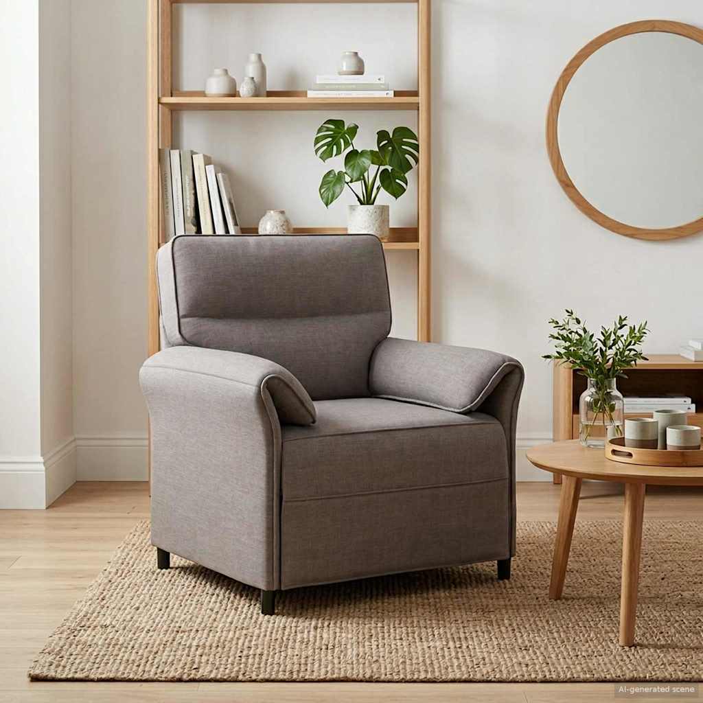 Sofa 100% Polyester Metalramme Mdf, Krydsfinér