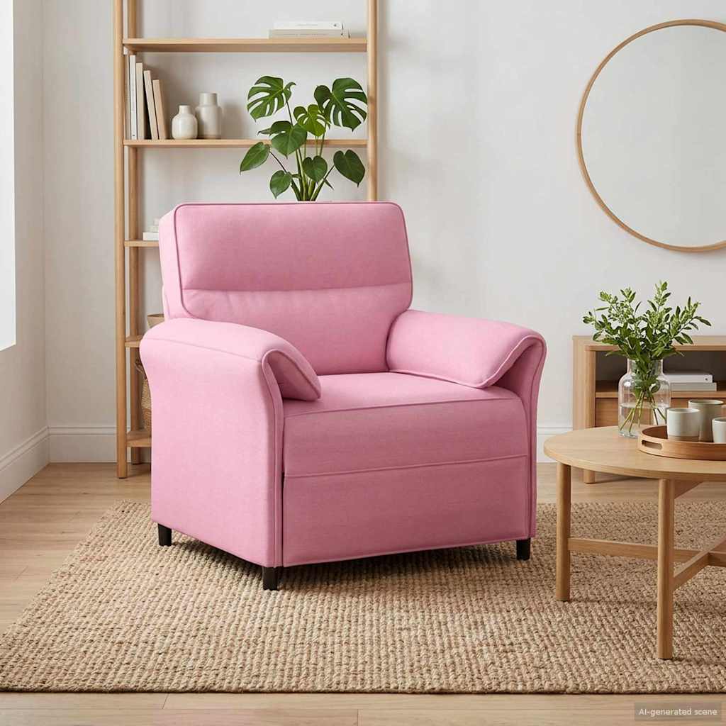 Sofa 100% Polyester Metalramme Mdf, Krydsfinér