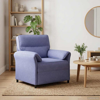 Sofa 100% Polyester Metalramme Mdf, Krydsfinér