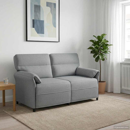 Sofa 100% Polyester Metalramme Mdf, Krydsfinér