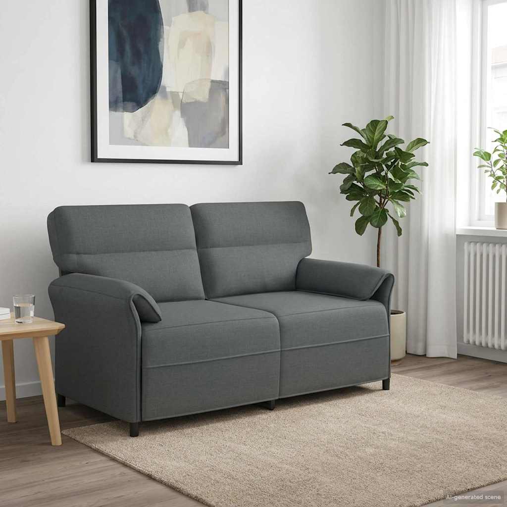 Sofa 100% Polyester Metalramme Mdf, Krydsfinér