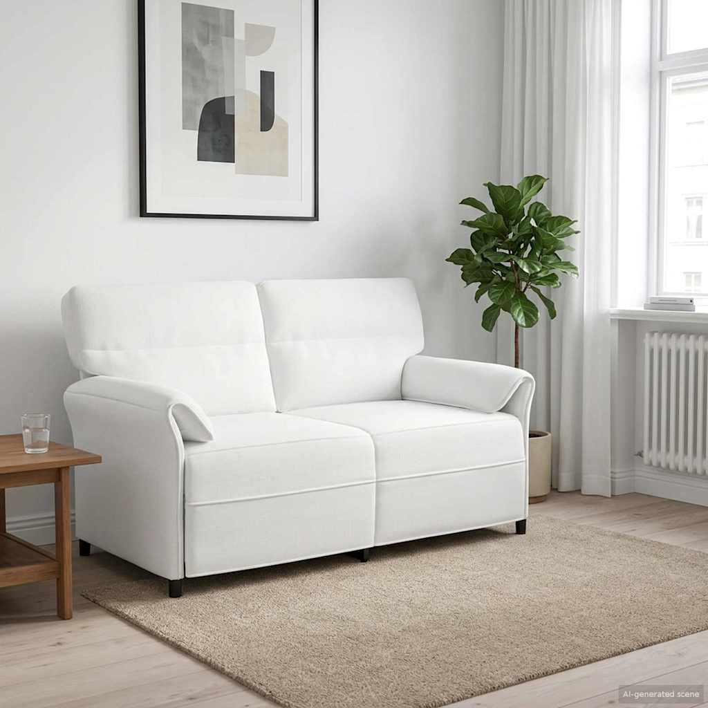 Sofa 100% Polyester Metalramme Mdf, Krydsfinér