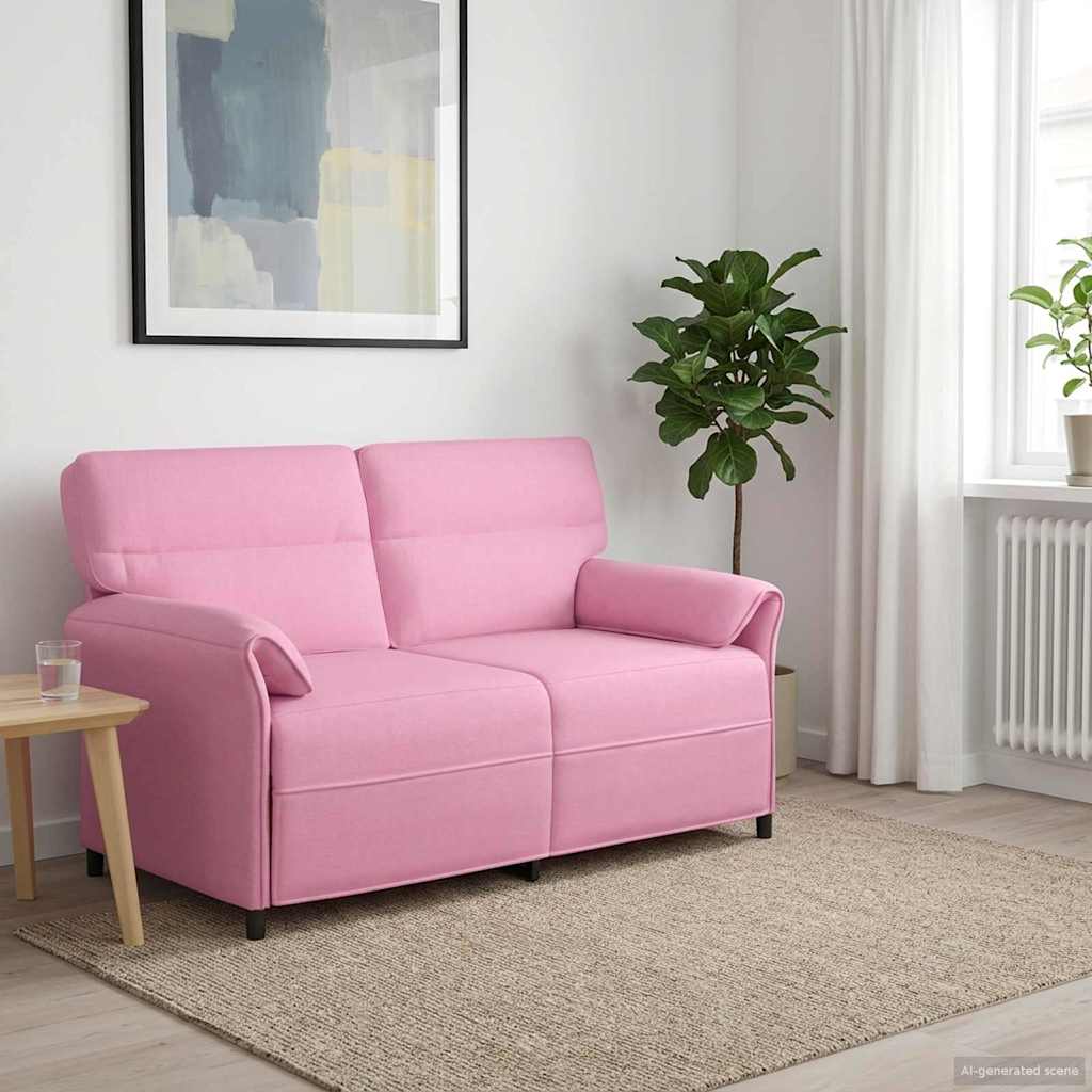 Sofa 100% Polyester Metalramme Mdf, Krydsfinér