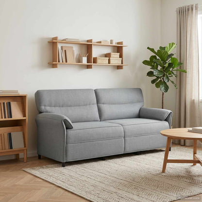 Sofa 100% Polyester Metalramme Mdf, Krydsfinér
