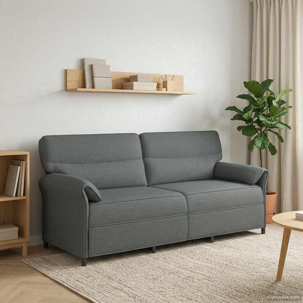 Sofa 100% Polyester Metalramme Mdf, Krydsfinér