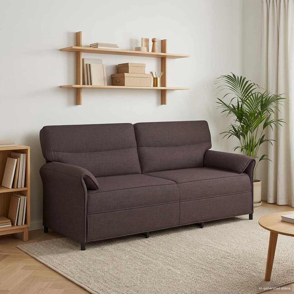 Sofa 100% Polyester Metalramme Mdf, Krydsfinér