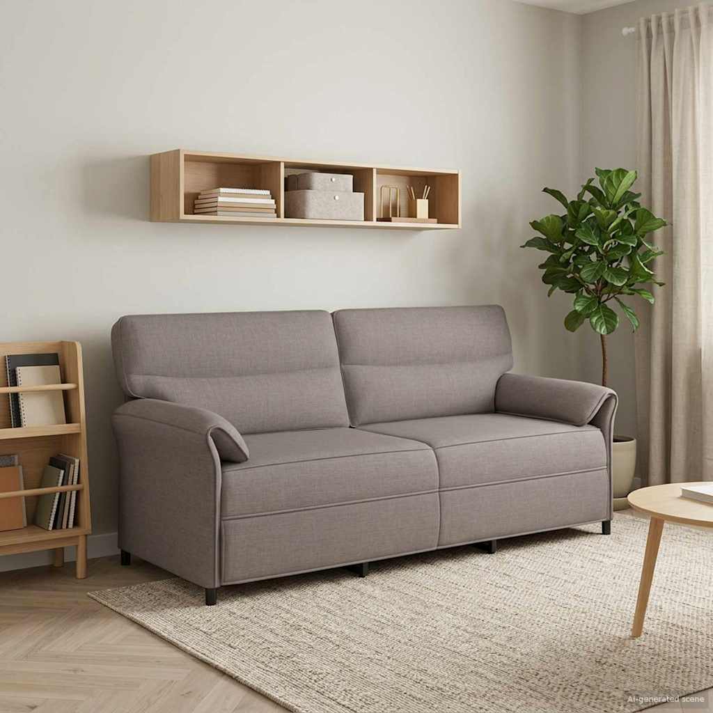 Sofa 100% Polyester Metalramme Mdf, Krydsfinér