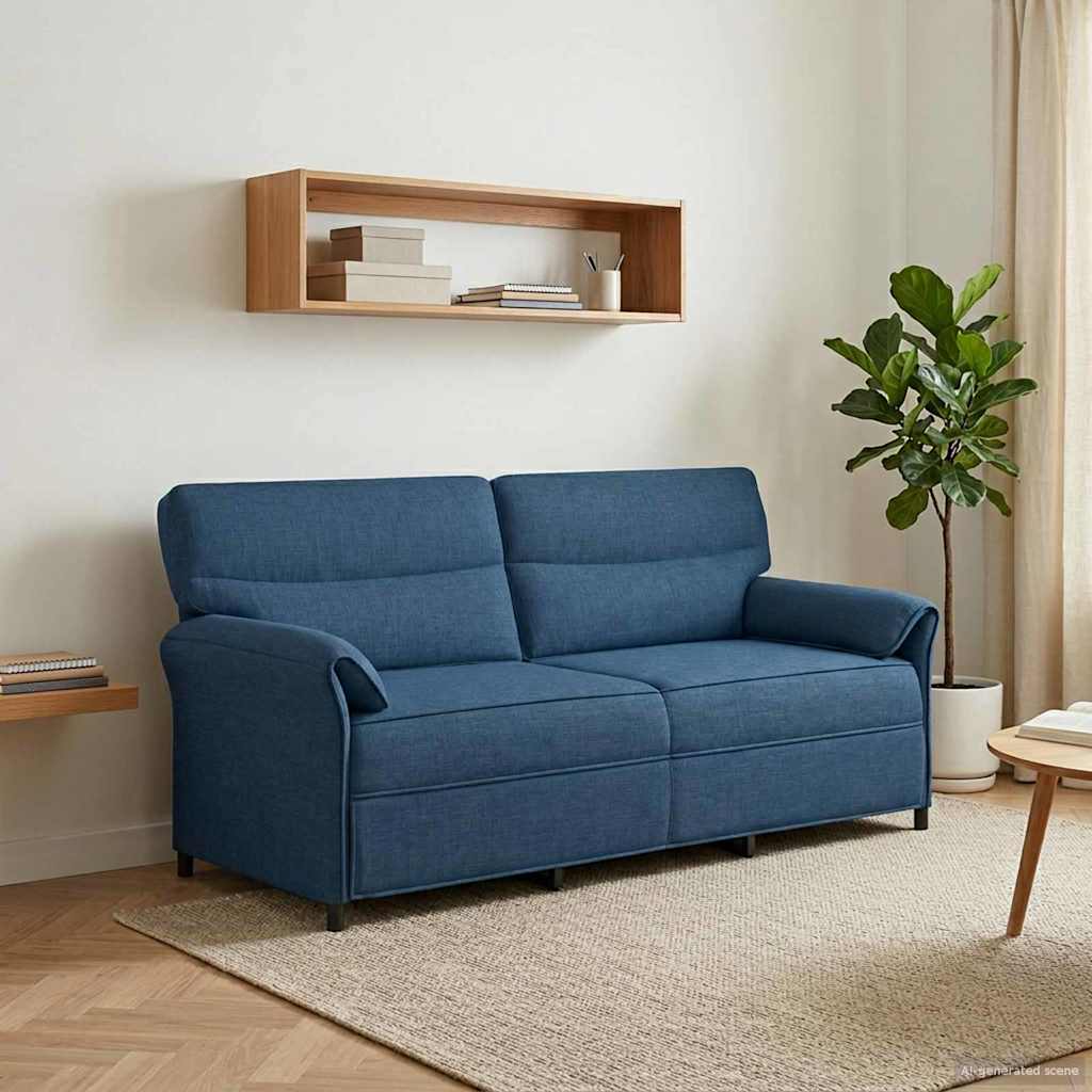Sofa 100% Polyester Metalramme Mdf, Krydsfinér