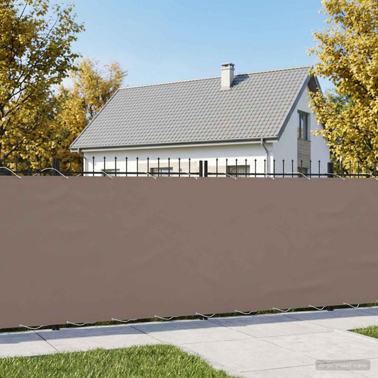 Balkon Afskærmning Stof Med Pu-belægning Gråbrun - Hovedbillede