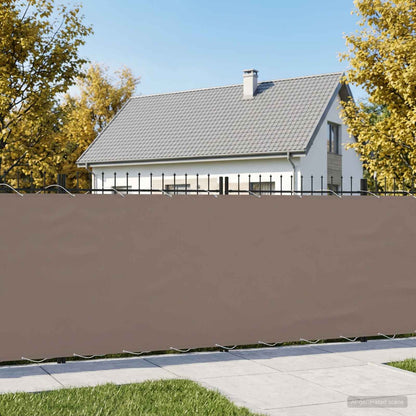 Balkon Afskærmning Stof Med Pu-belægning Gråbrun - Billede 4