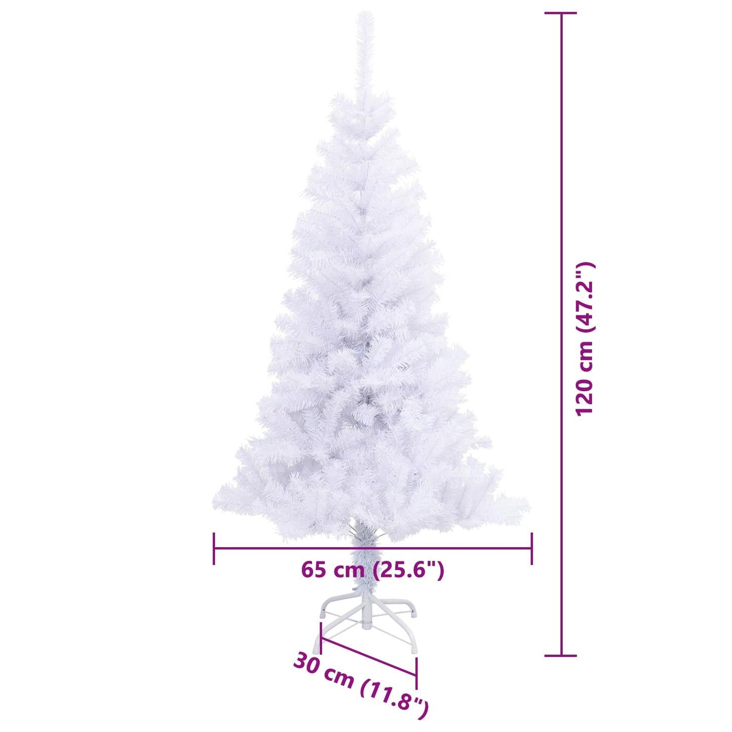 Kunstigt Juletræ Med 150 Led'er Pvc Og Stål - Billede 14