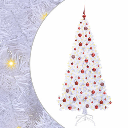 Kunstigt Juletræ Med 300 Led'er Pvc Og Stål - Billede 2