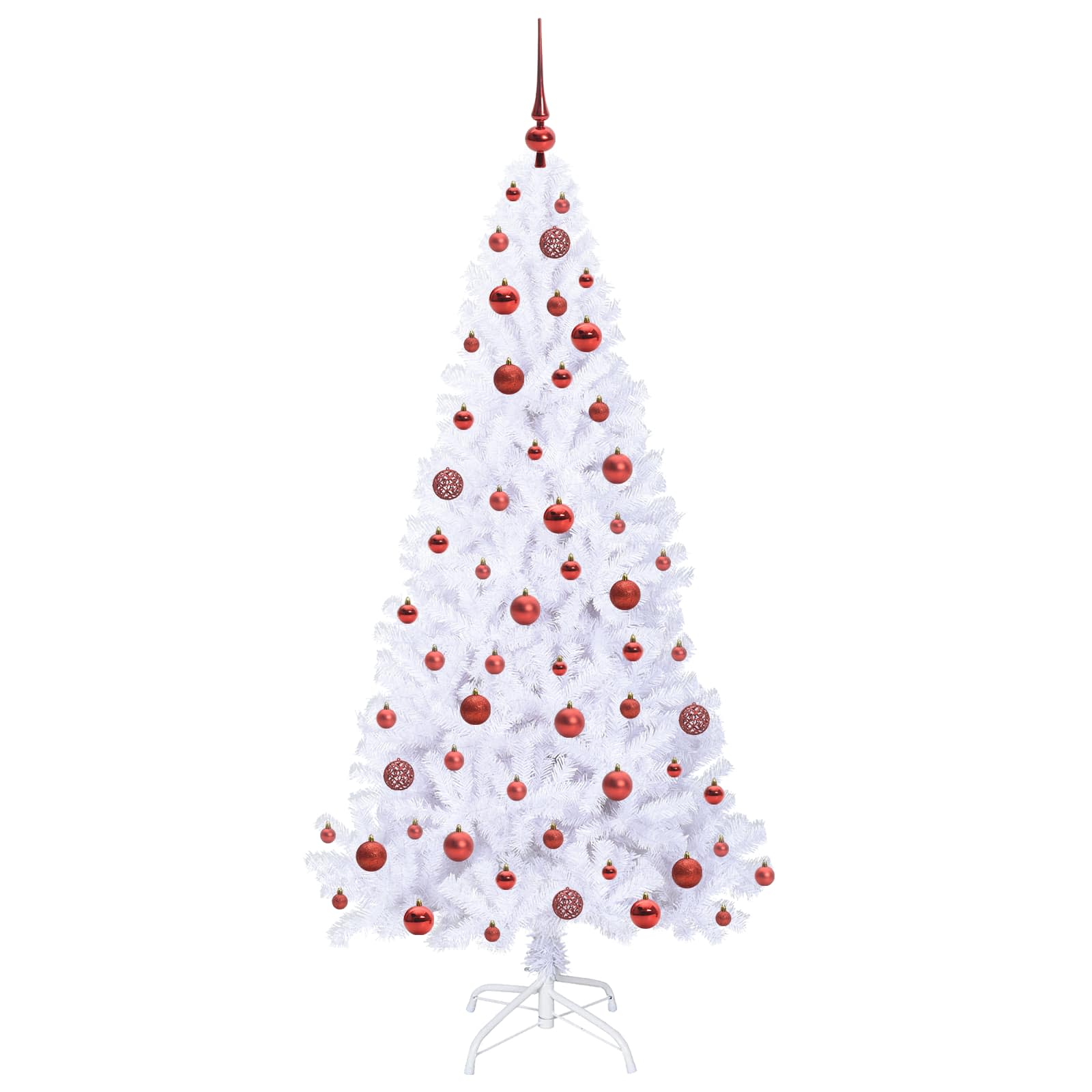Kunstigt Juletræ Med 300 Led'er Pvc Og Stål - Billede 4