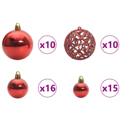 Kunstigt Juletræ Med 300 Led'er Pvc Og Stål - Billede 8