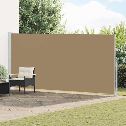 Udtrækkeligt Side-markise 200 X 500 Cm 100% Polyester Jern Stål - Hovedbillede