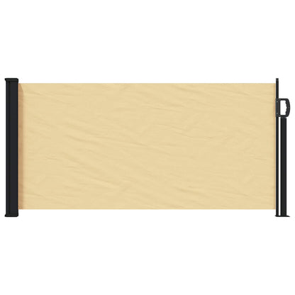 Udtrækkeligt Side-markise Sandfarvet 500 X 100 Cm Polyester - Billede 2