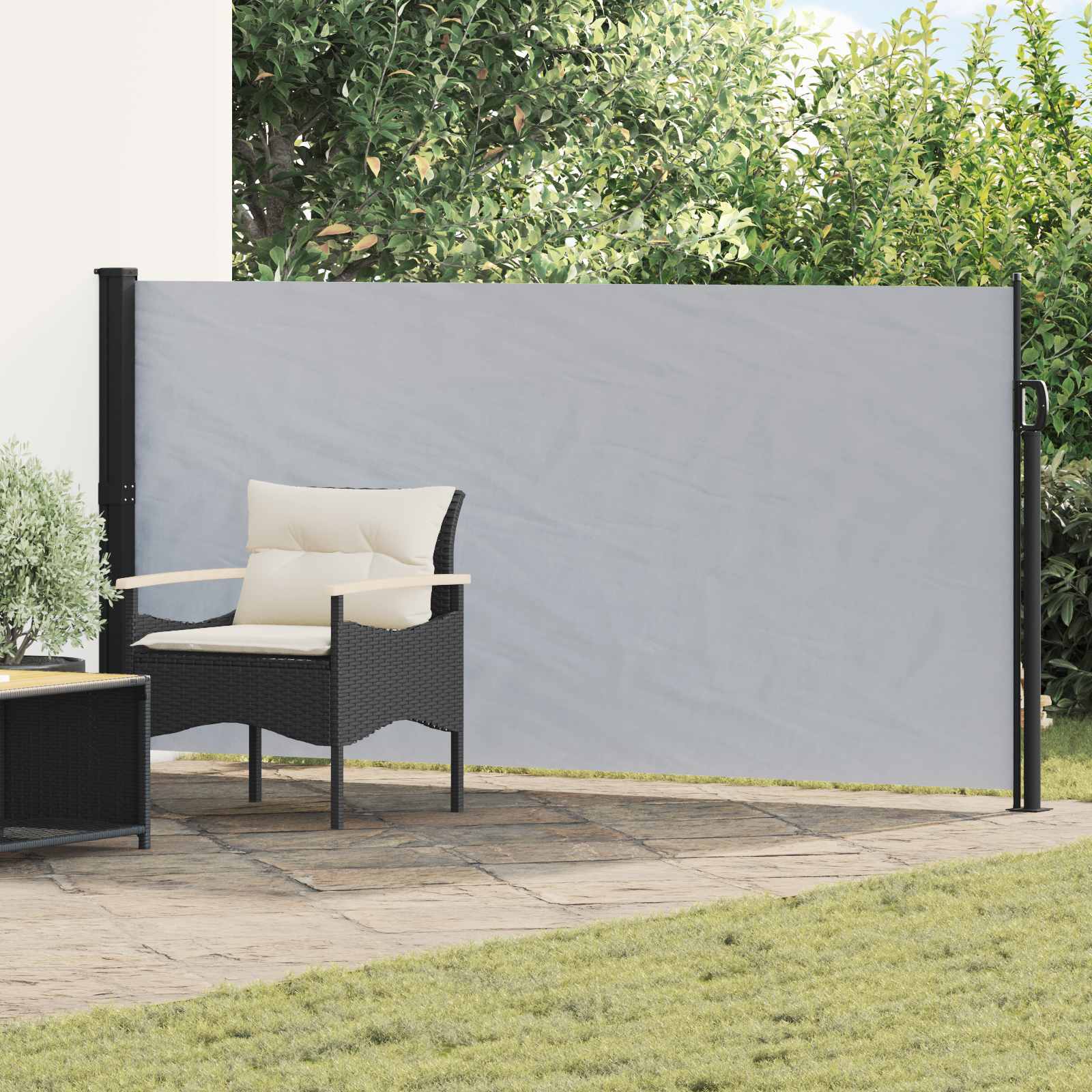 Udtrækkeligt Side-markise 500 X 140 Cm Polyester - Hovedbillede