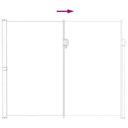 Udtrækkeligt Side-markise Sandfarvet 600 X 220 Cm Polyester - Billede 6