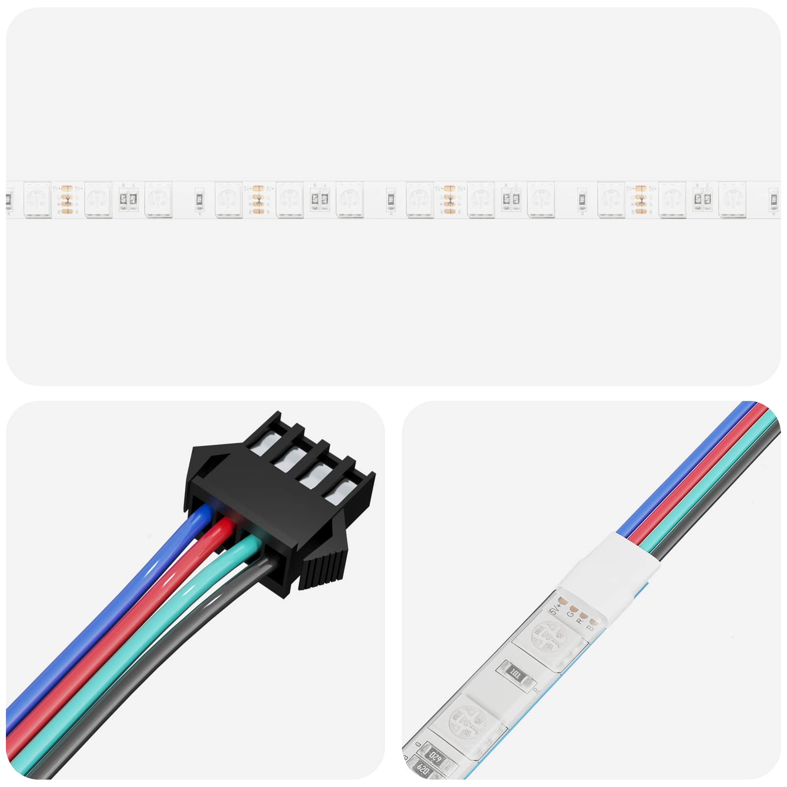 Led Strip 2 Dele Og Gennemsigtig 2500 Mm Kobber Og Plastik - Billede 4