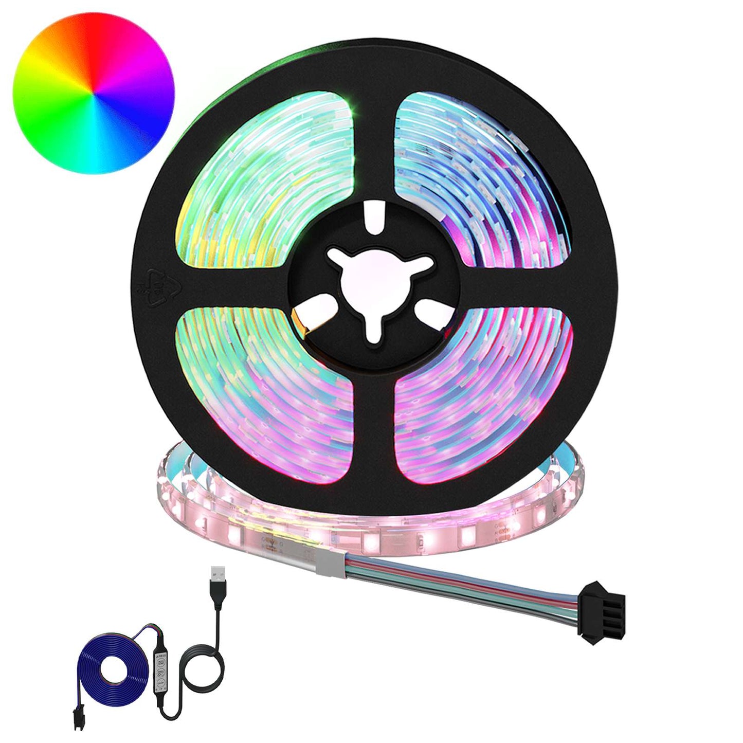 Led Strip 2 Dele Og Gennemsigtig 2500 Mm Kobber Og Plastik - Hovedbillede